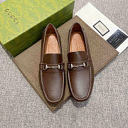 Gucci Driver with Horsebit Brown Loafer  - 2
