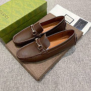 Gucci Driver with Horsebit Brown Loafer  - 4