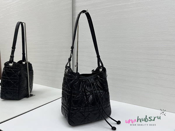 Dior Medium D-Motion Bag Black 23x24x13cm - 1