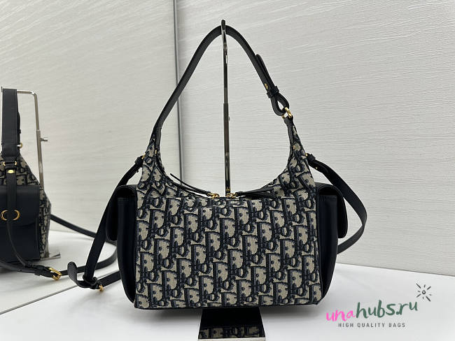 Dior D-dream Blue Oblique Bag 24x14x9cm - 1