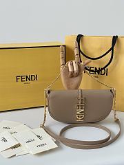 Fendi Fendigraphy Wallet on Chain Beige 20.5x13x3.5cm - 1