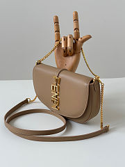 Fendi Fendigraphy Wallet on Chain Beige 20.5x13x3.5cm - 3