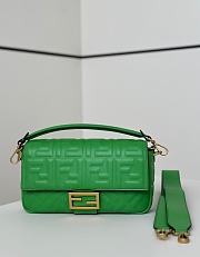 Fendi Baguette Bag Green 27x15x5cm - 1