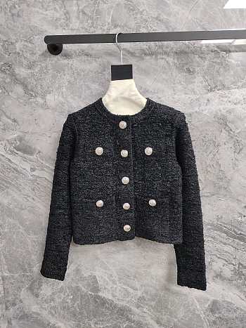 Balmain Tweed Black Cardigan