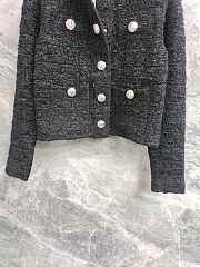Balmain Tweed Black Cardigan - 4