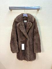 Gucci Fur Double-Breasted Coat - 1