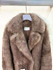 Gucci Fur Double-Breasted Coat - 3