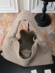 Bottega Veneta Large Hop Grey Suede - W54x23xD13cm - 3