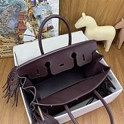 Hermes Birkin 30 Limited Burgundy 30cm - 5