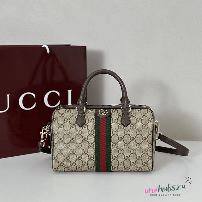Gucci Ophidia Medium Boston brown bag 25x17x14cm - 1