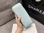Chanel Flap Bag Blue Bell Lambskin Gold 20cm - 3