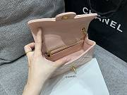 Chanel Flap Bag Pink Bell Lambskin Gold 20cm - 3