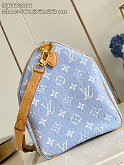 Louis Vuitton Speedy P9 Blue Ostrich 40x26x23cm - 5