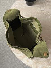 Chanel 25 Handbag Green Suede 40x30x15cm - 2