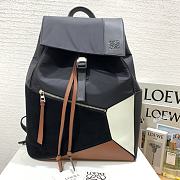 Loewe  Puzzle backpack in nylon and calfskin 42x33x15cm - 1