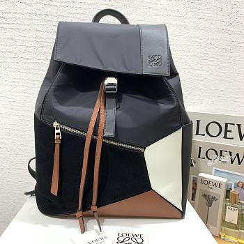 Loewe  Puzzle backpack in nylon and calfskin 42x33x15cm