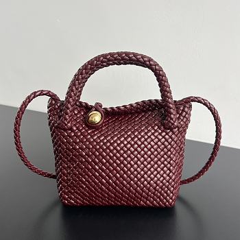 Bottega Veneta Tosca Burgundy Shoulder Bag 20x15.5x7cm