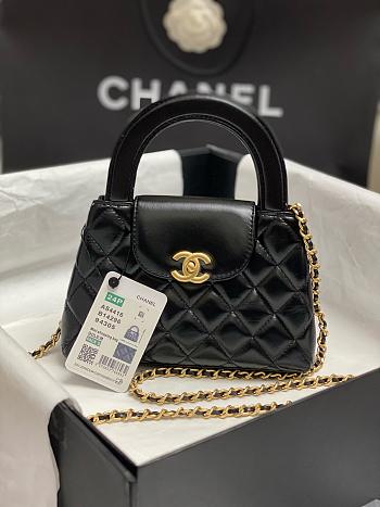 Chanel Kelly Bag in black gold - 19X13X7cm