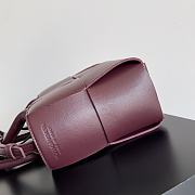 Bottega Veneta Small Candy Arco Wine Tote Bag 25x16x8cm - 4