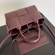Bottega Veneta Small Candy Arco Wine Tote Bag 25x16x8cm - 3