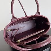 Bottega Veneta Small Candy Arco Wine Tote Bag 25x16x8cm - 2