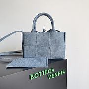 Bottega Veneta Small Candy Arco Denim Tote Bag 25x16x8cm - 1