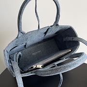 Bottega Veneta Small Candy Arco Denim Tote Bag 25x16x8cm - 3