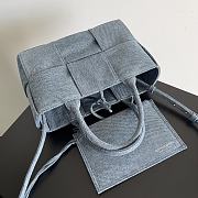 Bottega Veneta Small Candy Arco Denim Tote Bag 25x16x8cm - 2