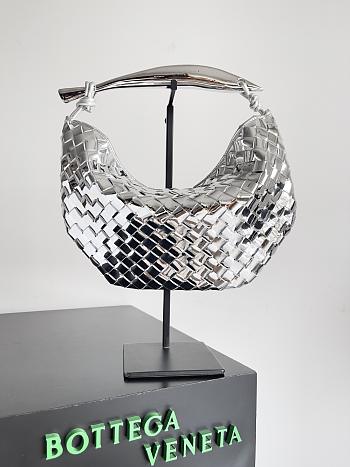 Bottega Veneta Sardine Silver Bag 36x24x3cm