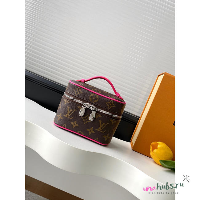 Louis Vuitton Nano Nice Toiletry Bag Pink 14x10.2x8.5cm - 1