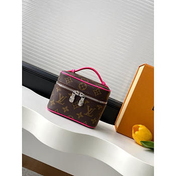 Louis Vuitton Nano Nice Toiletry Bag Pink 14x10.2x8.5cm