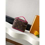 Louis Vuitton Nano Nice Toiletry Bag Pink 14x10.2x8.5cm - 2