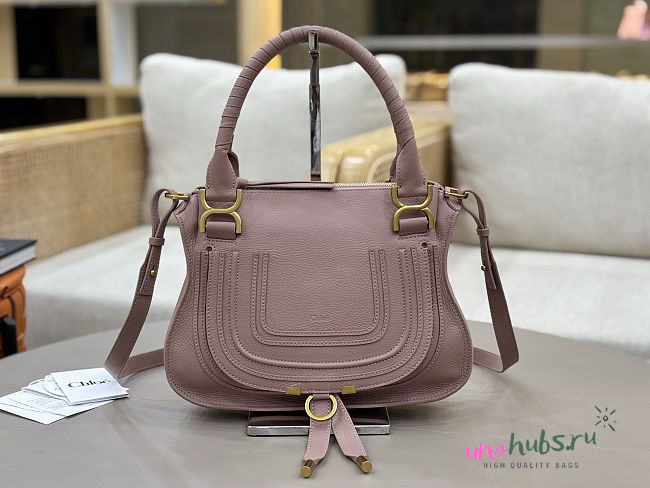 Chloe Small Marcie bag leather Pink 30x23x9cm - 1