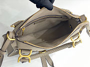 Chloe Small Marcie bag leather Grey 30x23x9cm - 3