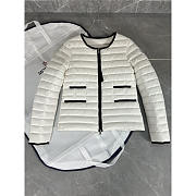 Moncler Baillet Down Coat White - 1