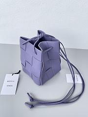 Bottega Veneta Small Cassette Bucket Bag Purple 18x14x14cm - 1