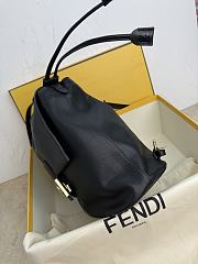 Fendi Backpack Black leather backpack 26x12x23cm  - 4