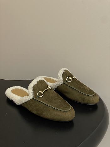 Gucci Green Loafer Suede