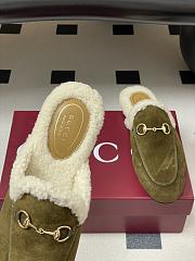 Gucci Green Loafer Suede - 2
