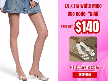 Louis Vuitton x TM White Mule