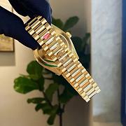 Rolex Day-Date 40mm Yellow Gold Black Diamond Watch - 4