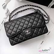 Chanel Jumbo Flap Bag In Black Caviar - 30cm - 1