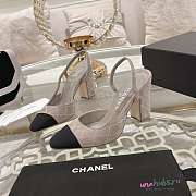 	 Chanel Slingbacks Suede Goatskin & Grosgrain - 1
