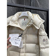 Moncler Hooded Short Down Jacket Cream - 3