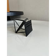 Louis Vuitton Porte-Cartes Black Monogram 11x7x1.5cm - 4