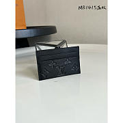 Louis Vuitton Porte-Cartes Black Monogram 11x7x1.5cm - 3