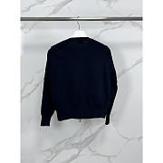 Moncler Padded Wool Zip-Up Cardigan In Black - 3