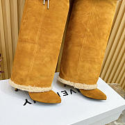 Givenchy Shark Lock Stiletto Boots In Suede and Shearling Azel - 4