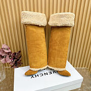 Givenchy Shark Lock Stiletto Boots In Suede and Shearling Azel - 2