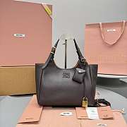 Miu Miu Leather handbag Brown 26x20x13cm - 1
